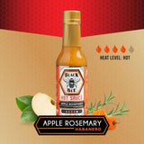 Black Bee Rosemary Thyme Combo Hot Sauce Gift Set (2 Pack) - Apple Rosemary Habanero & Citrus Thyme Jalapeño - Small Batch Artisan Gourmet Hot Sauce