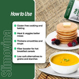 Dals Foods Healthy Nutritious Fufu, Slimovina | 100% Natural Flour, Low-Carb, Plant-Based Fiber & Protein Blend, Gluten Free Baking & Cooking, Grain Free | Keto Substitute to Grains & Starch| Packaged in USA