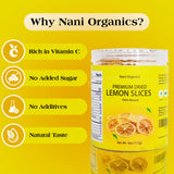 Premium Dried Lemon Slices 4oz (113g) - 100% Natural, Handpicked & Additive-Free | Dehydrated Lemon Slices for Cocktails, Teas, Baking, Decor & Crafts