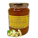 Altay Raw Linden Honey - 100% Pure, Unfiltered, Unpasteurized, Ethically Sourced - Glass Jar, 908g / 35.2oz