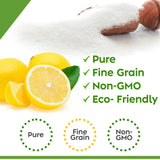 Green Piece® Citric Acid - 100% Pure -Medium Grain 100% Natural 16 oz - Resealable Bag Made