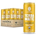 Mateina Yerba Mate Zero Sugar Energy Drink - 120mg Natural Caffeine - Organic, Non-GMO, Non-Carbonated - Dr. Andrew Huberman Recommended - (12 fl oz