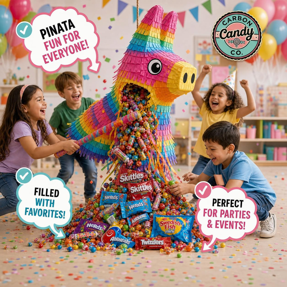 Pinata Candy Variety Pack - 1 Lb Assorted Mix, Pinata Stuffers for Kids
