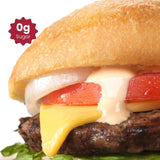 WiO SmartFoods™ Hamburger Buns, 16-Count Low-Carb, Fat-Free, Keto-Friendly, Fluffy & Delicious, All-Natural, Perfect for Burgers & Sandwiches, (2