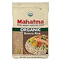Mahatma Organic Brown Rice, 2-Pound Bag of Rice, Microwave Rice in 20 Minutes or Cook on Stovetop in 1 Hour