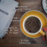 Decaf House Blend 100% Colombian Coffee Whole Bean 12oz
