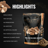 5Senses Himalayan Wild Morel Mushroom (Gucchi) | Hongo Morilla SILVESTRE DEL HIMALAYA | Morel Maestro | Premium Grade A Gucchi | Handpicked Dried