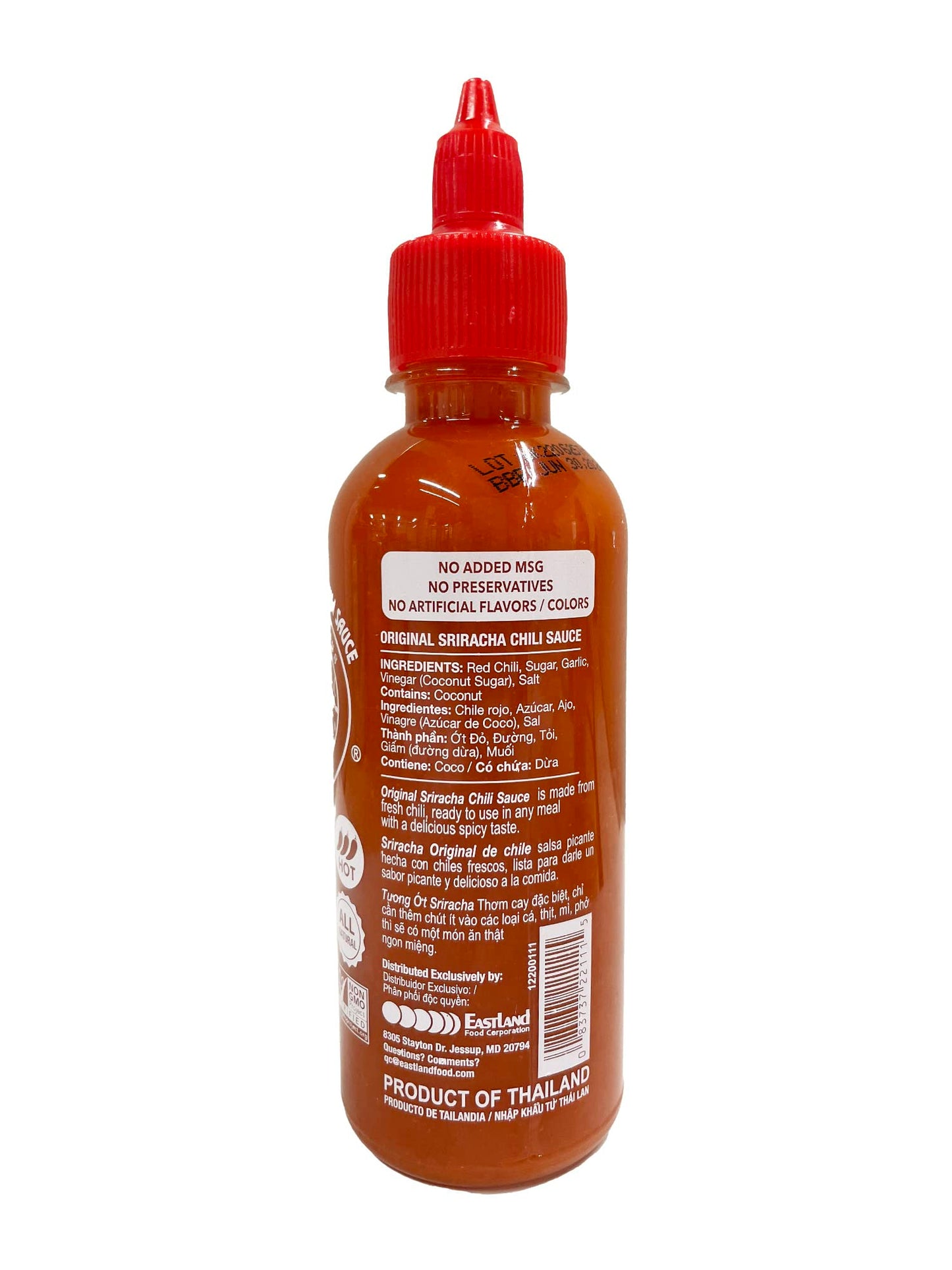 Three Mountains Brand, Original Sriracha Chili Sauce, 10 Oz., Pack of 3, NON-GMO Verified, All Natural, 10 Ounce (Pack of 3), 3.0 Count