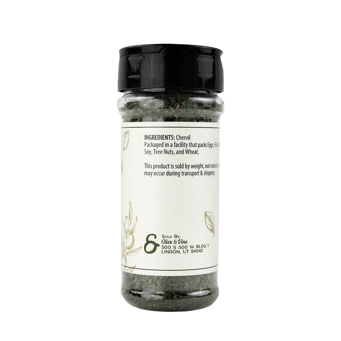 Olive & Vine Chervil, Subtle Anise Flavor, For Sauces & Salads, Rich Tradition, Authentic Taste, For Global Recipes (0.58 Ounce)