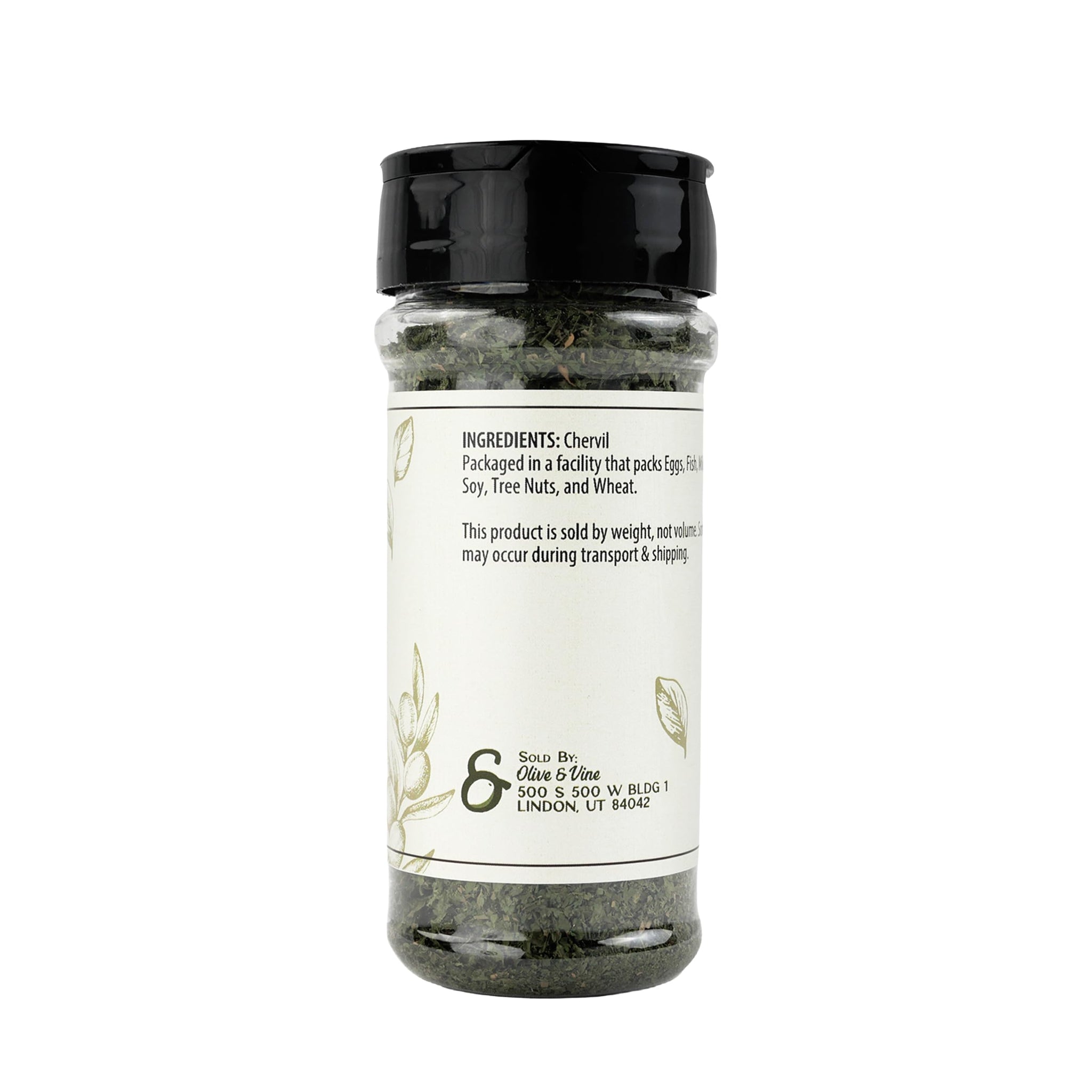 Olive & Vine Chervil, Subtle Anise Flavor, For Sauces & Salads, Rich Tradition, Authentic Taste, For Global Recipes (0.58 Ounce)