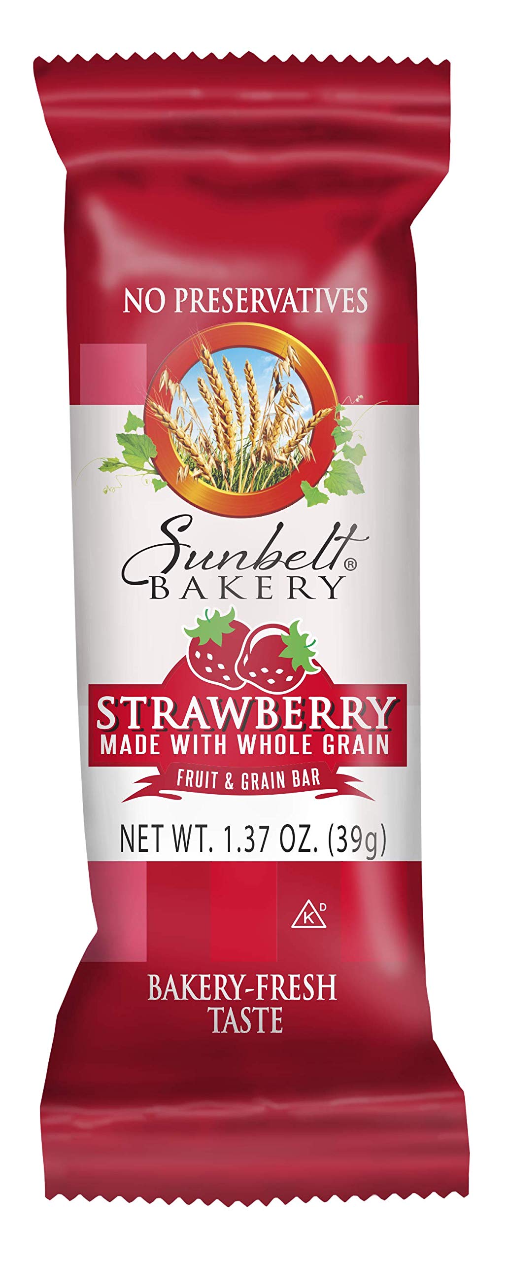 Sunbelt Bakery Strawberry Fruit & Grain Bars, 1.4 oz Bars, 8 Count