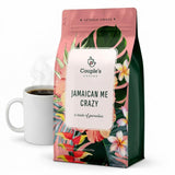 Couple's Coffee Jamaican Me Crazy Ground Coffee, Vanilla Hazelnut & Rum Flavored Medium Roast Coffee, 100% Arabica Coffee, Supports Military Families