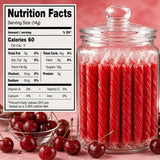 Old Fashioned Candy Sticks - Pack of 10 - Cherry - Individually Wrapped 5 in. Sticks - One 10 Count Box