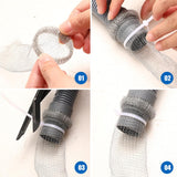 Lint Traps 10 Pieces Lint Trap Laundry Mesh Washer Hose Filter Hose Screen Filter Catcher with 10 Pcs Cable Ties Sink Drain Hose Filter Catcher