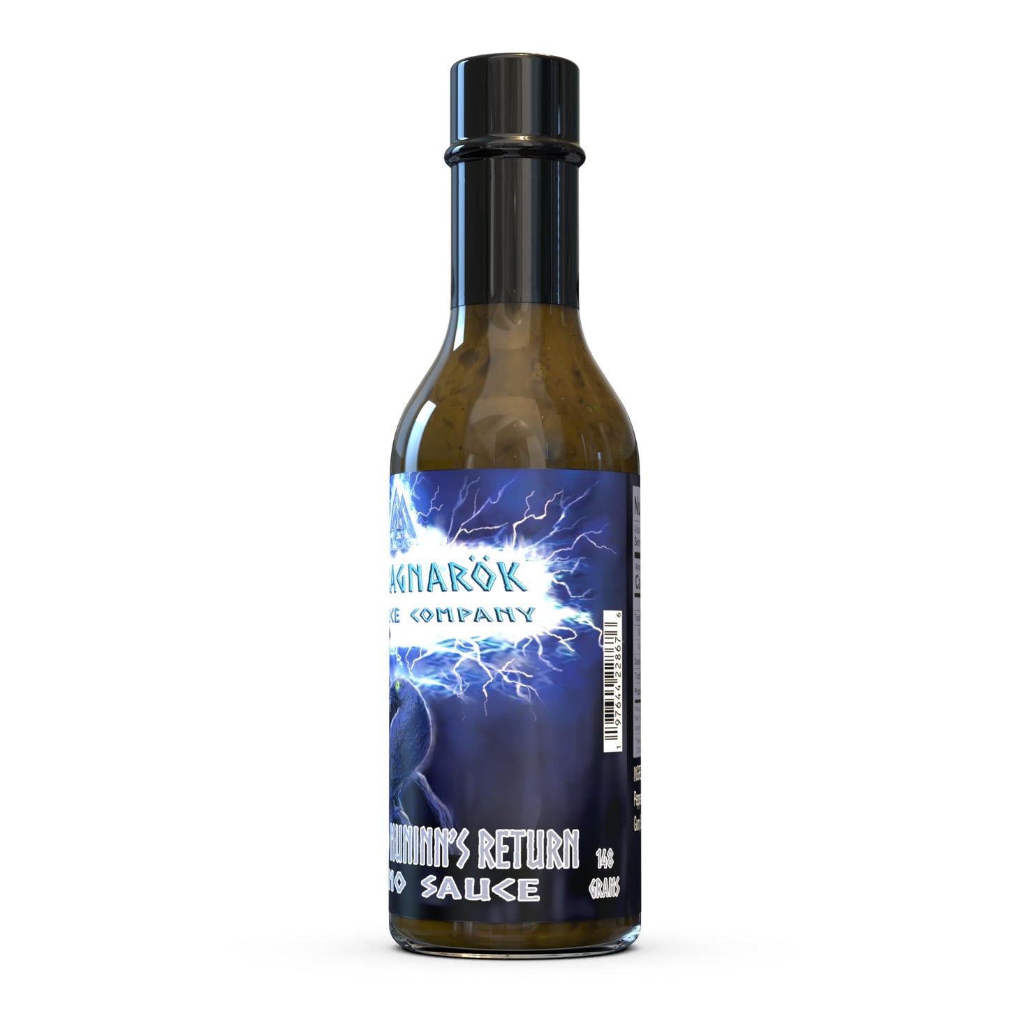 The Ragnarok Hot Sauce Company - Gourmet Serrano Pepper Hot Sauce - All Natural, Gluten Free, Made in USA - 5oz Bottle