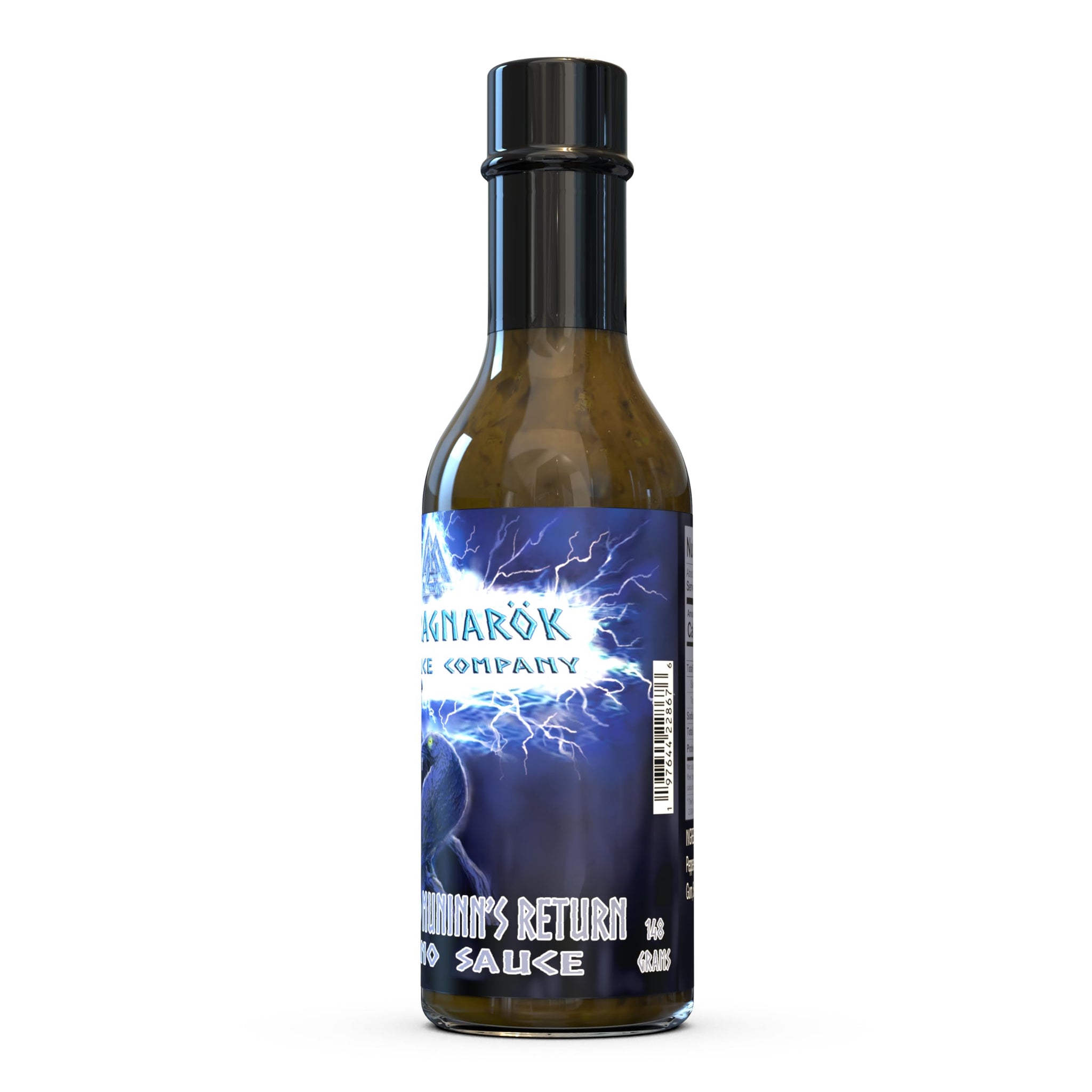 The Ragnarok Hot Sauce Company - Gourmet Serrano Pepper Hot Sauce - All Natural, Gluten Free, Made in USA - 5oz Bottle