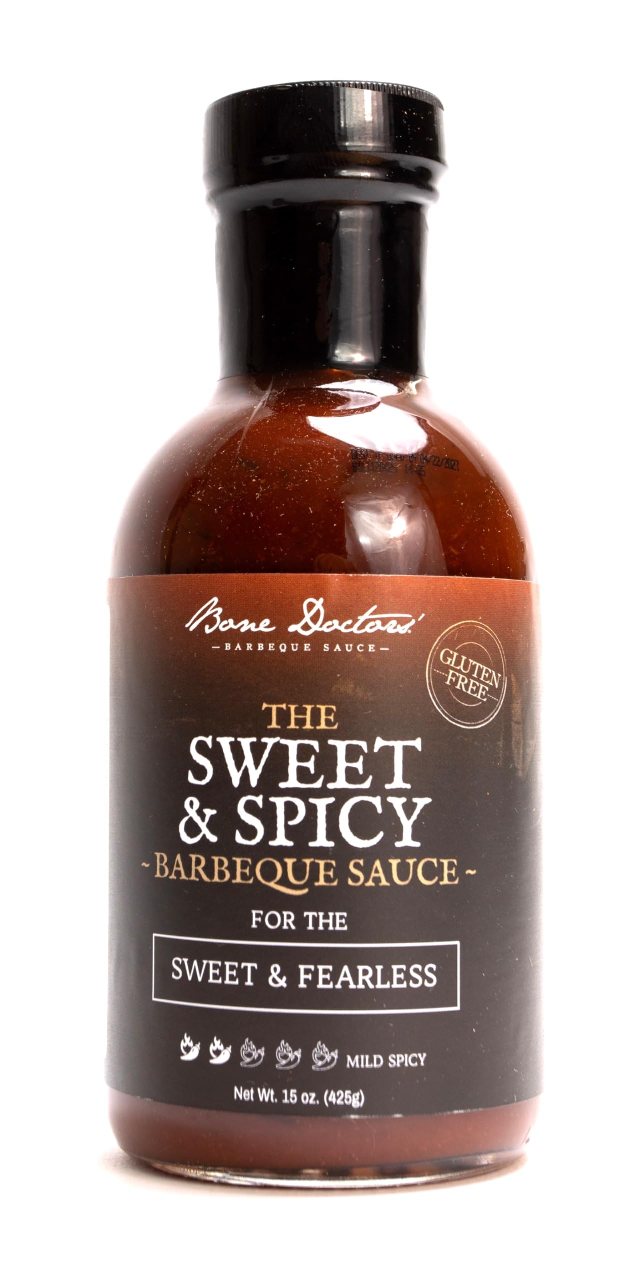 Bone Doctors' -Sweet & Spicy BBQ Sauce, 15oz - Award Winning Smokehouse Flavor - Gluten Free