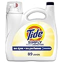 Tide Simply Liquid Laundry Detergent, Free & Sensitive Scent, 89 Loads, 117 fl oz