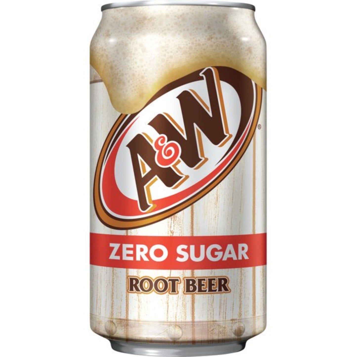 A&W Root Beer Zero Sugar Soda 12oz Cans, 24 Units
