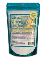 Mama's Miracle Linen Soak NEW! Starter Pack (8 oz), Gentle Stain Remover for Vintage and Antique Fabrics Makes 12 gallons of Soaking Solution