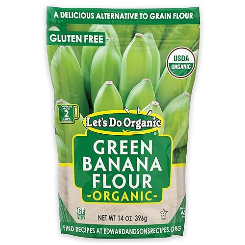 Let's Do Organic Green Banana Flour - Grain Flour Replacement, Resistant Starch, Versatile Starch, Gluten Free, Iron, Non-GMO Project Verified, USDA