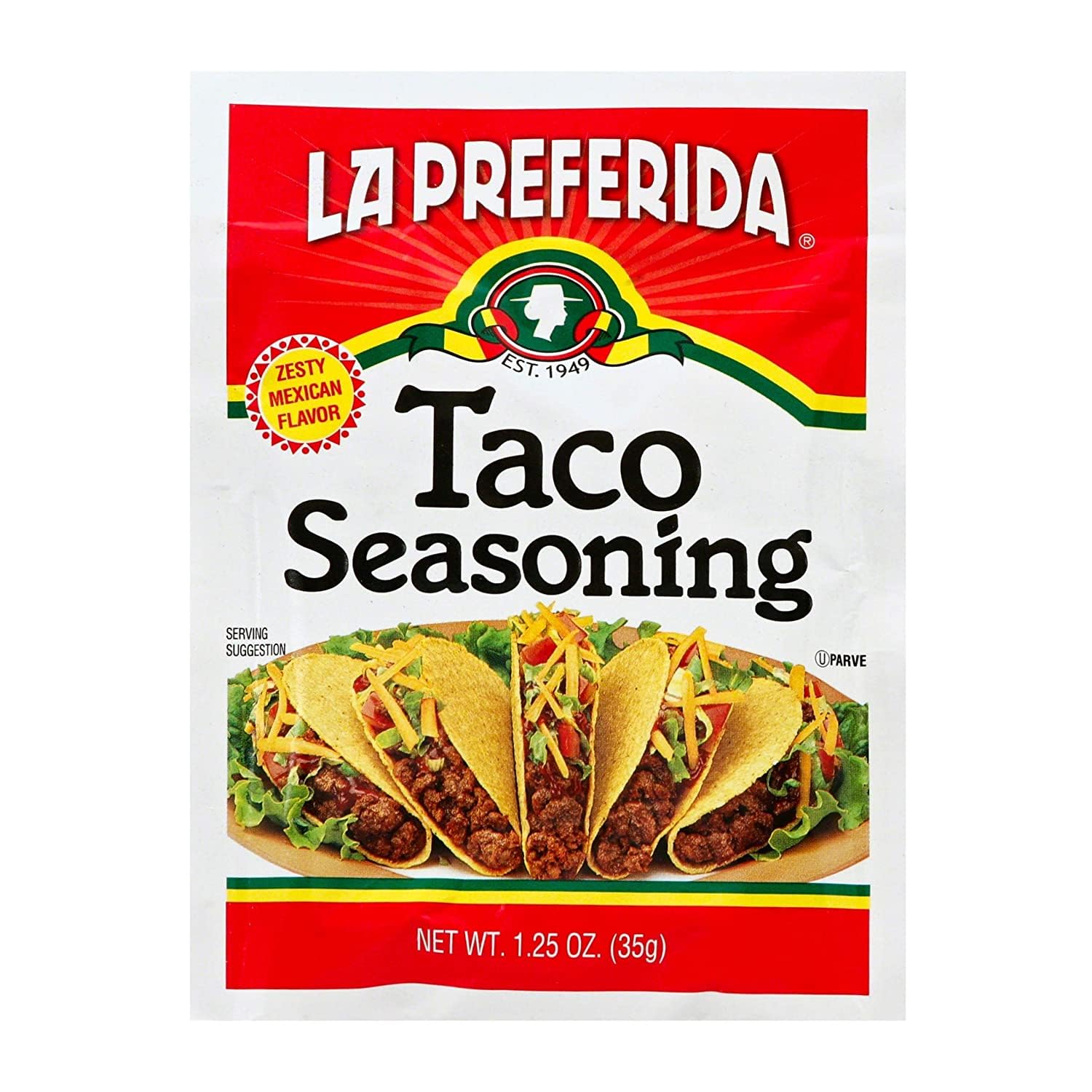 La Preferida Taco & Fajita Seasoning, (12ea / 1.25oz) (Variety Pack)