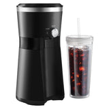 MaiyO Iced Coffee Maker with 25 fl oz. Reusable Tumbler, Black