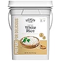 Long-Grain White Rice Emergency Food Supply, 242 Servings, 30 Year Shelf Life, Certified Gluten Free Rice - Dehydrated Meals, Survival Food Camping