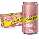 Schweppes White Peach Ginger Ale - Refreshing, Crisp, Delicious - 12, 12oz Cans