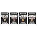 Ginger Delights Four Flavor Variety Pack | Genuine Ground Ginger Root, Natural Flavors | Kosher Certified, Vegan, Gluten Free | Aspartame & Xylitol