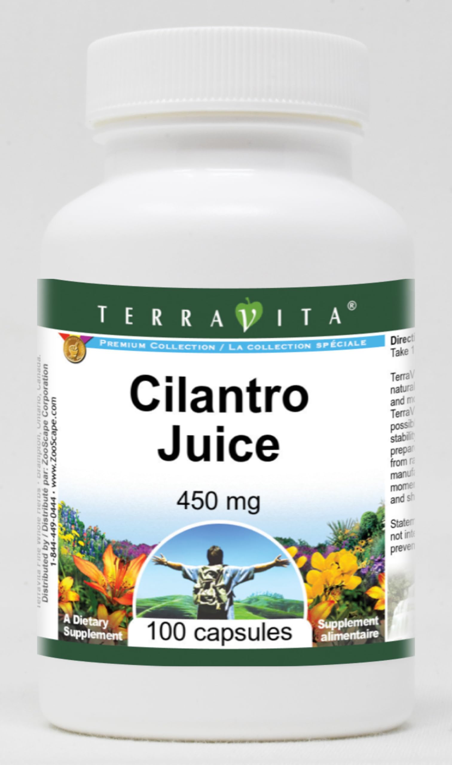 Cilantro Juice - 450 mg (100 Capsules, ZIN: 519754)