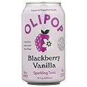 OLIPOP Sparkling Blackberry Vanilla Tonic, 12 FZ, Shelf Stable