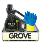 Hero Clean Juniper Scent Laundry Detergent Liquid 50 oz Bundle with Cleaning Gloves - All Natural Laundry Detergent for Everyday Use and Fabric Care