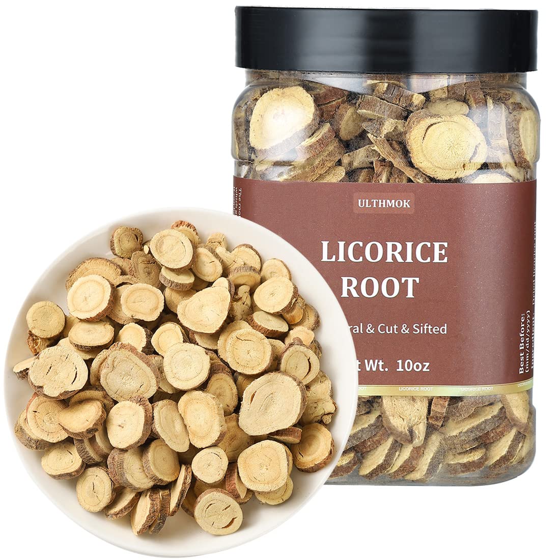 Premium Licorice Root Slices 10 Oz/283g,Cut and Sifted,100% Natural Licorice Root Tea,??.