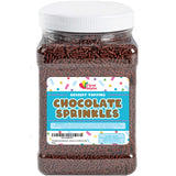 A Great Surprise Chocolate Sprinkles - 2.2 Pounds - Chocolate Jimmies for Ice Cream - Holiday Toppings for Baking, Cake Decorating, Cookies, Cupcake