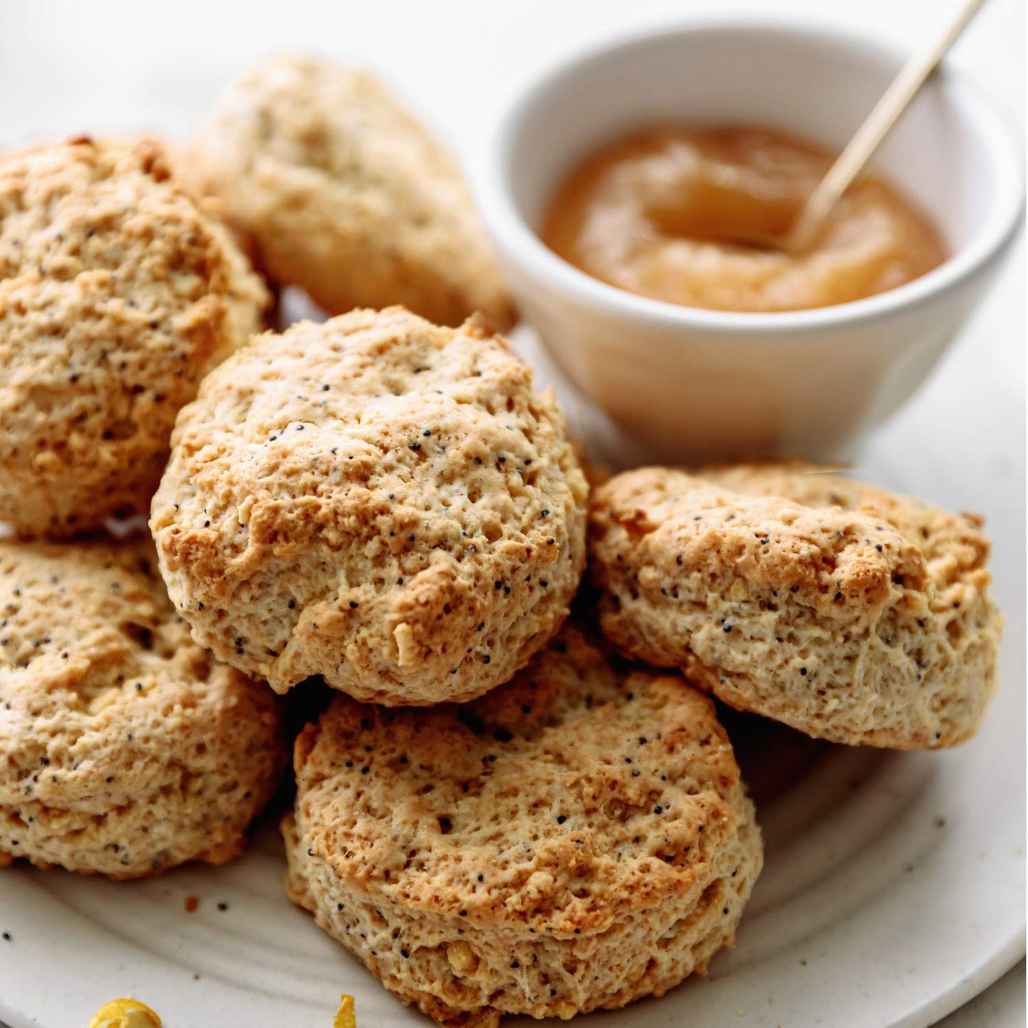 English Scone Mix, Lemon Poppyseed by Sticky Fingers Bakeries - Easy to Make English Scones Fresh Baked, Makes 12 Scones (1 pk)