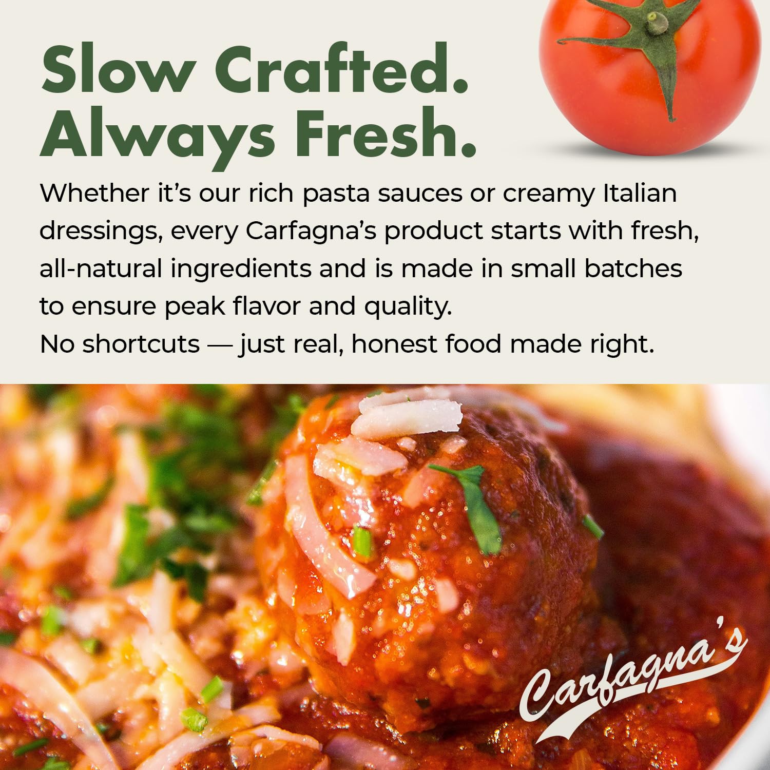 Carfagna's Pasta Sauce, Established 1937, Family Recipe, Made in Small Batches (32 Ounce, Original Family Recipe)
