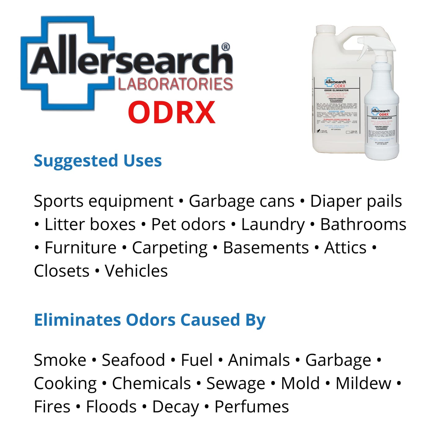 Allersearch ODRX Odor Eliminator 128-Ounce