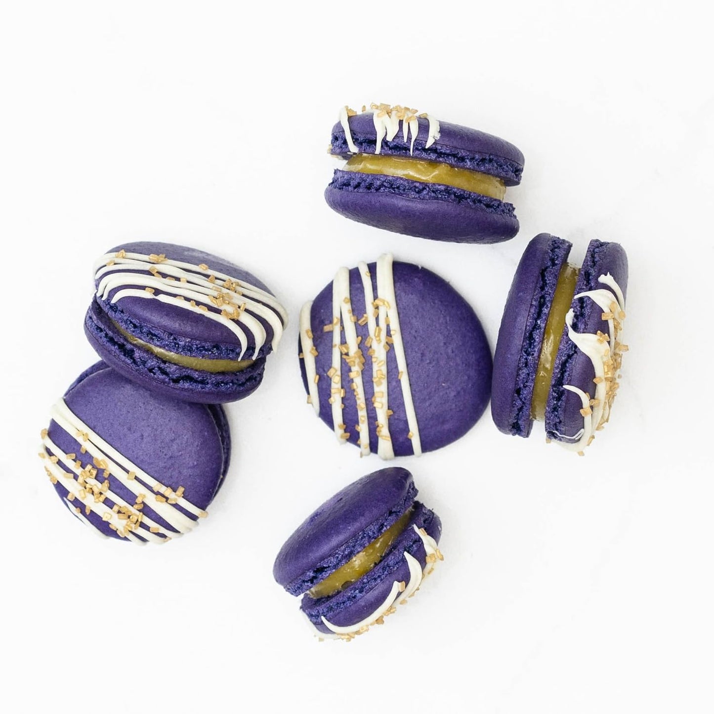 CrumbleCrate Baking DIY Activity Kit - Bake Delicious Lavender Macarons with Lemon Curd with Pre-Measured Ingredients - Best Gift Idea
