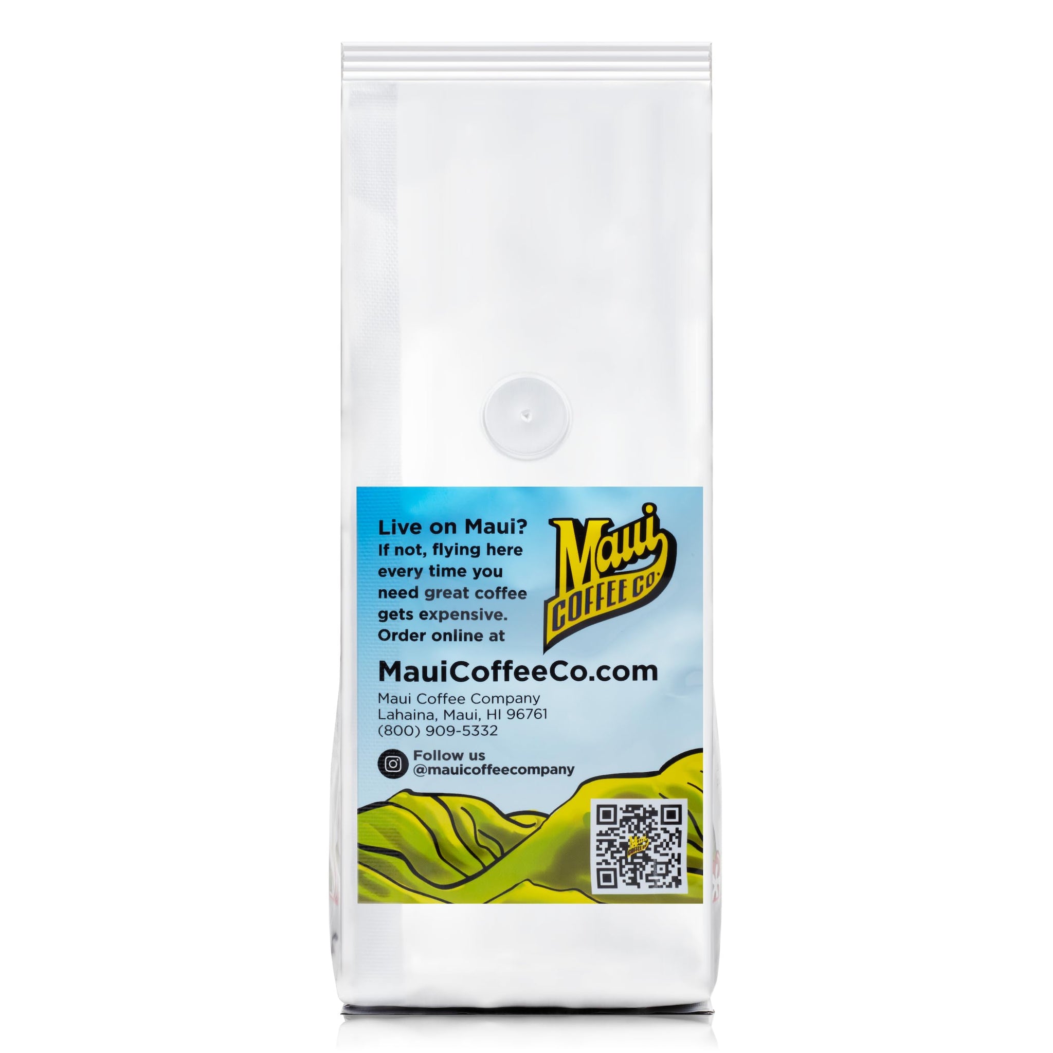 Maui Coffee Company, Decaffeinated Coffee, Ground, Medium to Dark Roast, 7 oz. Bag