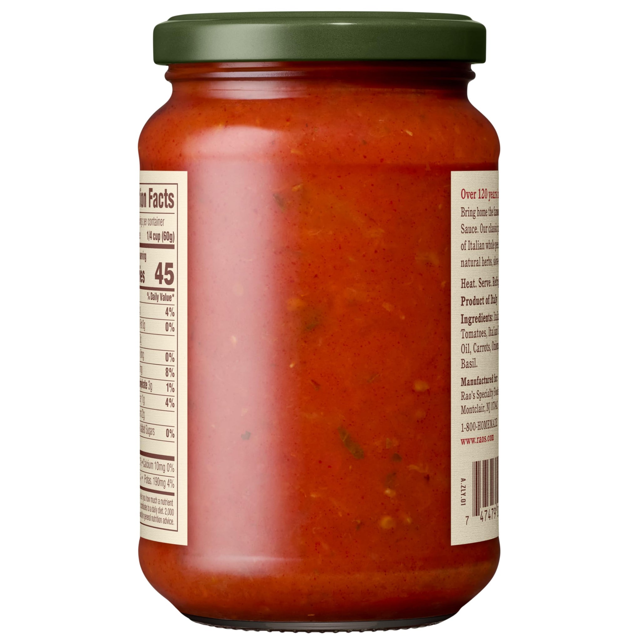 Rao's Homemade Classic Pizza Sauce Made with Italian Tomatoes, 12.3 oz