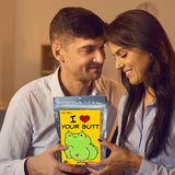 Love Your Butt Trail Mix for Women and Men Stocking Stuffers Wife Husband Girlfriend Boyfriend Easter Basket Ideas Frog Lovers Gourmet Spicy Snack