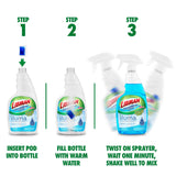 Libman Iluma Glass & Mirror Cleaner | Household Cleaning Products | Cleaning Supplies | Refillable Bottle | Glass Cleaner Spray | 24 fl oz Window