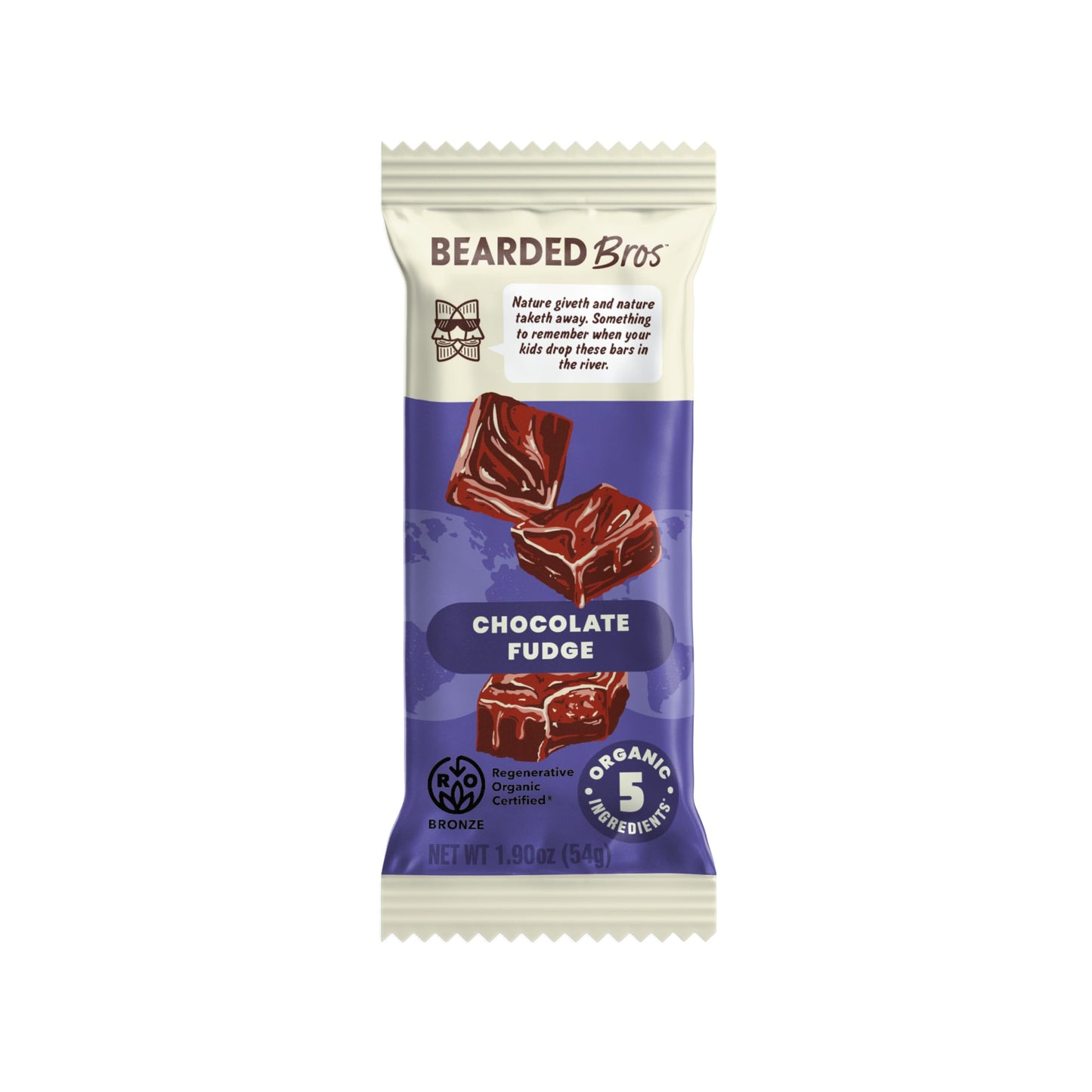 Bearded Brothers Organic Vegan Energy Bars - Gluten & Soy Free, Paleo, Whole 30 | Non GMO, Low Glycemic, High Protein, Fiber (10 Pack, Chocolate