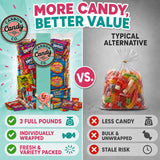 Pinata Candy Variety Pack - 3 Lb Assorted Mix, Pinata Stuffers for Kids