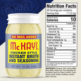 McKay's Chicken and Beef Flavored Soup Seasoning, Gluten Free, Vegetarian Instant Broth, Bullion Powdered Seasoning, Good on Meats, Veggies or in