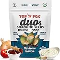 Top Fox Snacks Barbecue Ranch Sunflower Seeds and Pumpkin Seeds To Eat Duo (4 oz, Pack of 6) - Keto Friendly Snacks, Gluten Free Snacks, Protein