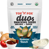 Top Fox Snacks Barbecue Ranch Sunflower Seeds and Pumpkin Seeds To Eat Duo (4 oz, Pack of 6) - Keto Friendly Snacks, Gluten Free Snacks, Protein