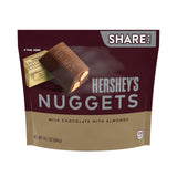 HERSHEY'S NUGGETS Milk Chocolate with Almonds Candy Share Pack, 10.1 oz