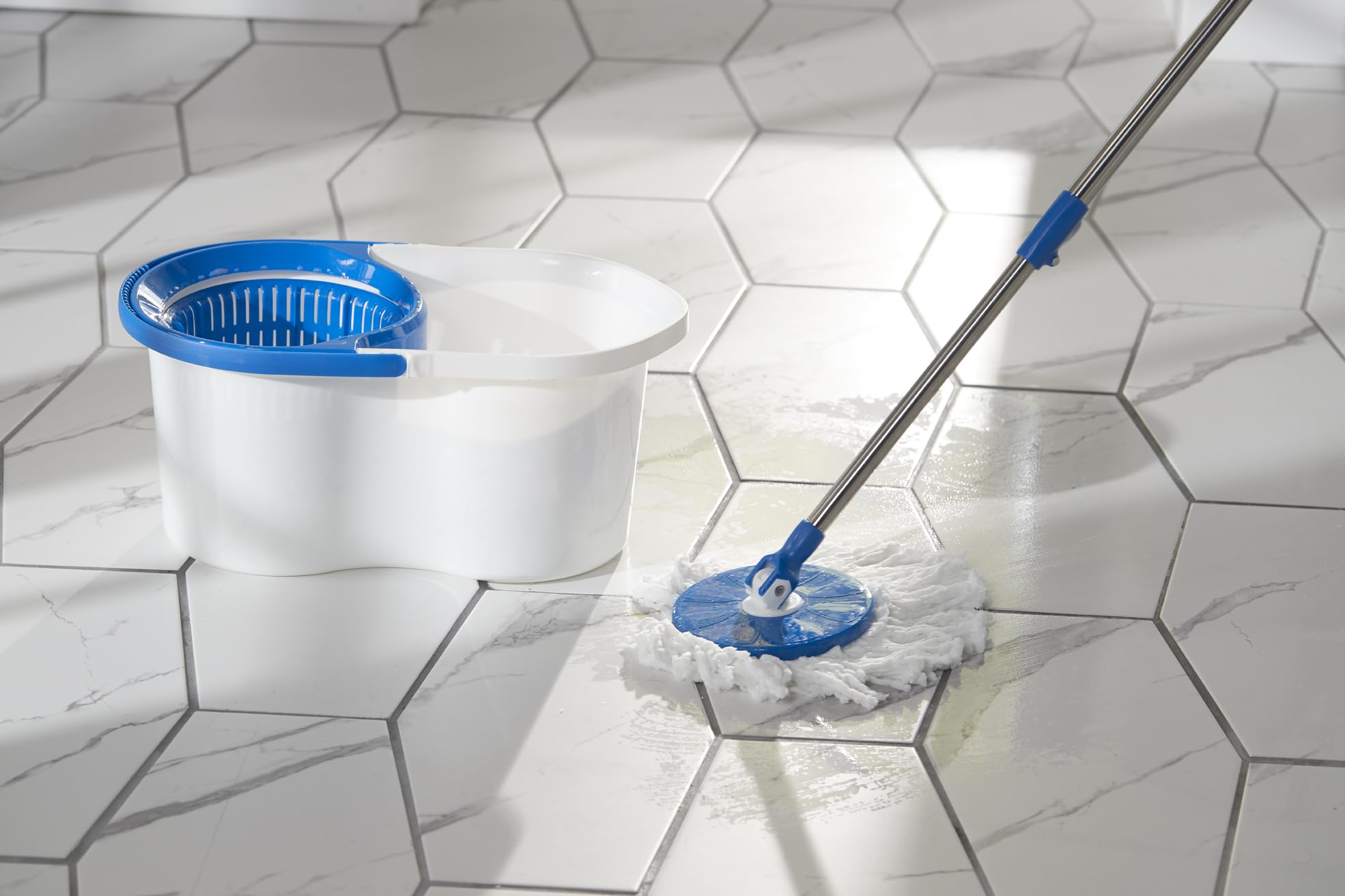 Clorox Spin Dry Mop Machine-Washable Refill Head, One Refill, White